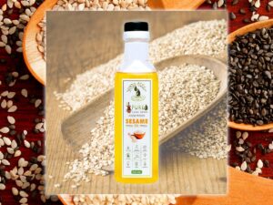 Naturally made Cold Pressed Sesame oil by Pure Lakdi Ghani